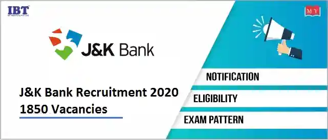 J and K Bank Recruitment 2020